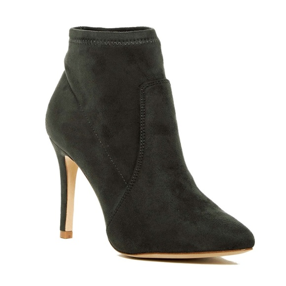 Joie Jacey Grey suede Heeled Booties - Picture 4 of 8
